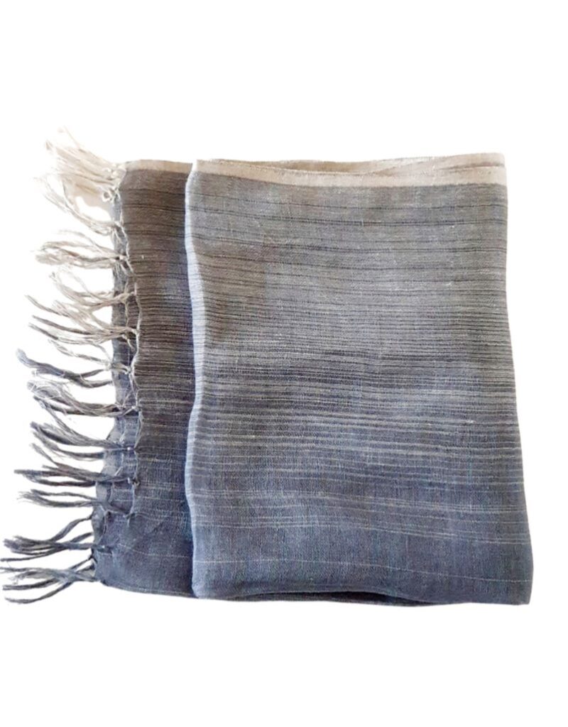 Grey Linen Scarf Unisex | ENFAIR